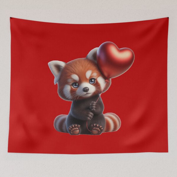 Item preview, Valetine Red Panda 6 designed and sold by PANDALOVEART.