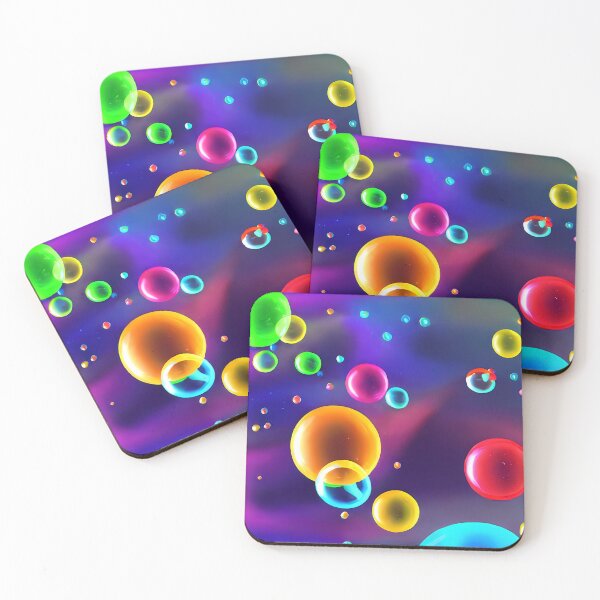 Item preview, Colorful Floating Bubbles designed and sold by Pixevol.