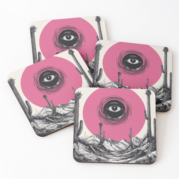 Item preview, Surreal Desert Eye Art – Psychedelic Cactus Landscape designed and sold by Retrocranio.