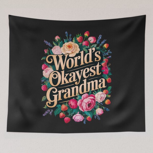 Item preview, World's Okayest Grandma: Crushing It One Hug At A Time designed and sold by elynne9.