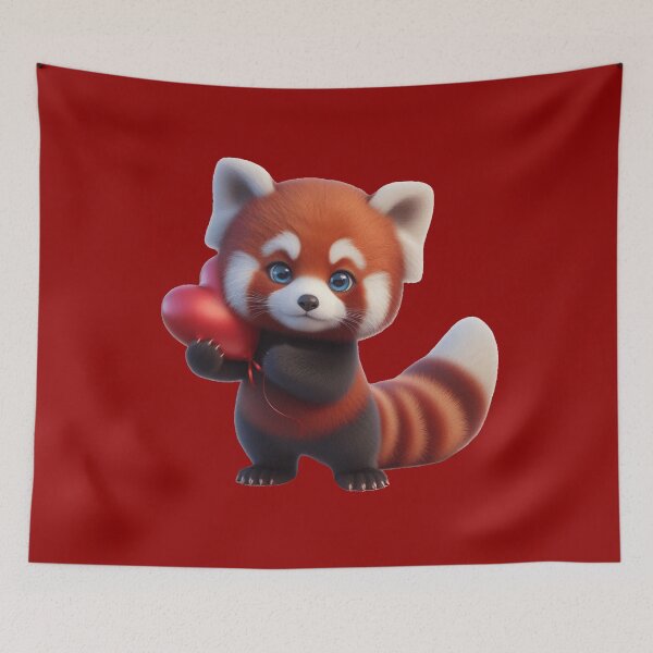 Item preview, Valetine Red Panda 7 designed and sold by PANDALOVEART.