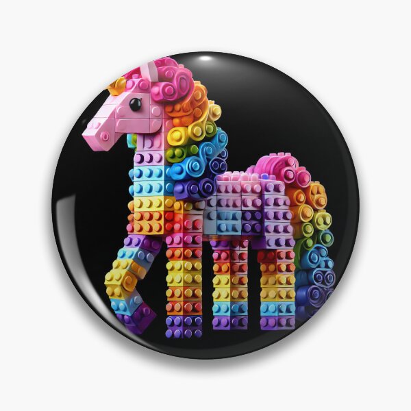 Artikelvorschau, Bausteine Einhorn Master Builder Blöcke Spielen Spielzeug entworfen und verkauft von Kimberley King Art King Art.