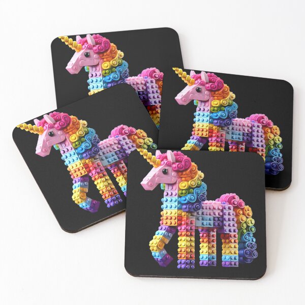 Item preview, Bloques de construcción Unicorn Master Builder Blocks Juguetes para jugar designed and sold by Kimberley King Art King Art.