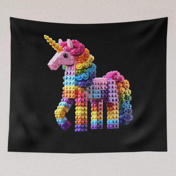 Item preview, Building Bricks Unicorn Master Builder Blocks Play Toys designed and sold by Kimberley King Art  King Art.