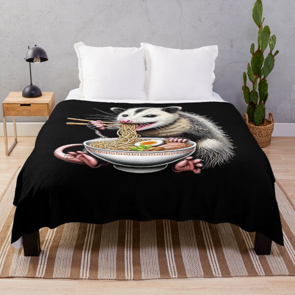 Item preview, Opossum Eating Ramen Noodle Anime Possum Japanese Food Lover designed and sold by Kimberley King Art King Art.