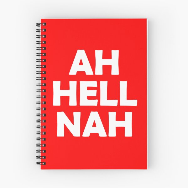 Item preview, AH HELL NAH - white imprint designed and sold by Ferret Designs.