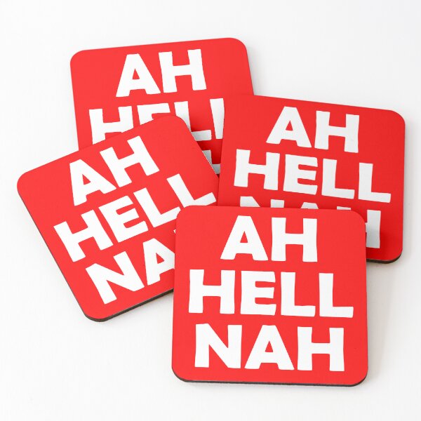 Item preview, AH HELL NAH - white imprint designed and sold by Ferret Designs.