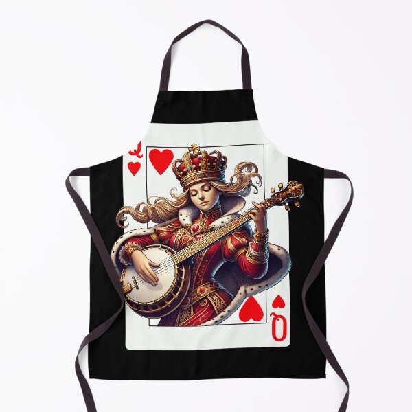Item preview, Banjo Player Queen Of Hearts Banjoist Game Card designed and sold by Kimberley King Art King Art.