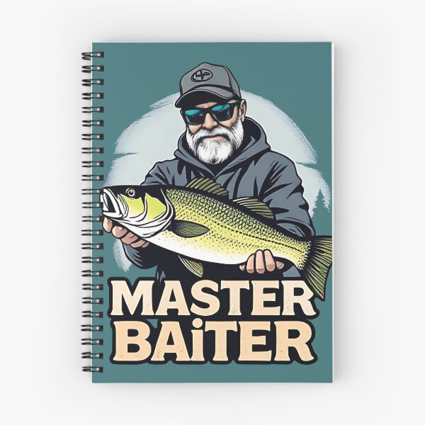 Item preview, Master Baiter: Funny Fishing Humor for Anglers designed and sold by Evolved Ape.