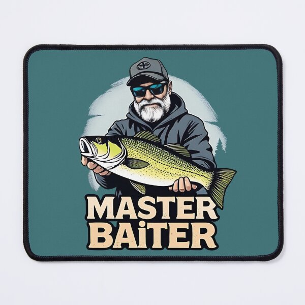 Item preview, Master Baiter: Funny Fishing Humor for Anglers designed and sold by Evolved Ape.