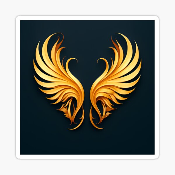 Item preview, Golden Wings of Elegance designed and sold by DigiStore Art.