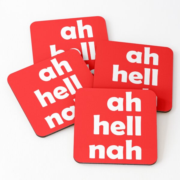 Item preview,  ah hell nah -white imprint designed and sold by Ferret Designs.