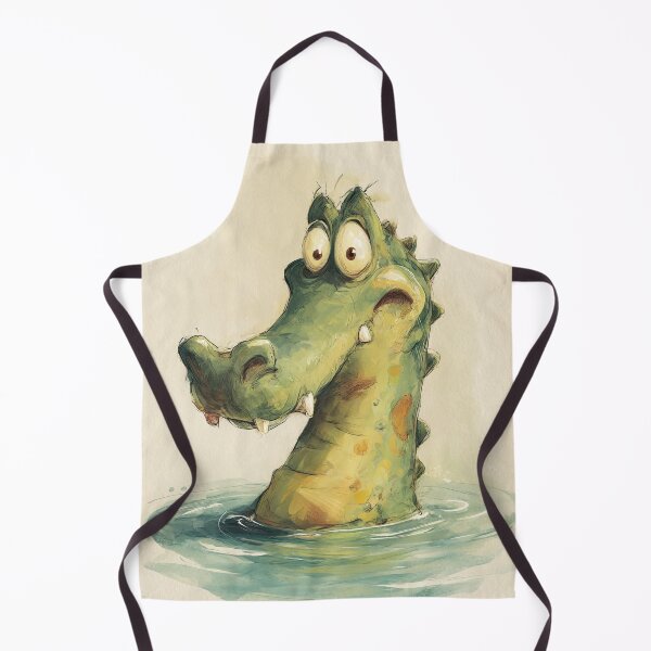 Item preview, Funny Cartoon Crocodile With Big Eyes designed and sold by Paintings By Simon .