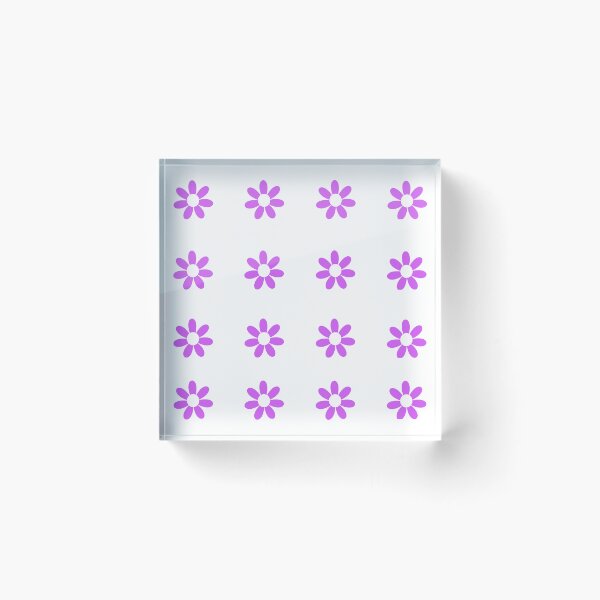 Item preview, Purple daisies little flowers - set of 16 designed and sold by EmeraldeaArt.