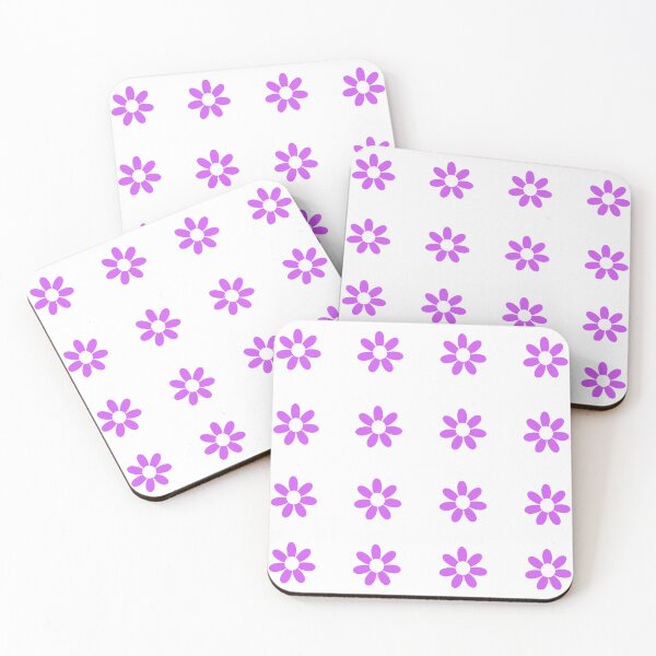 Item preview, Purple daisies little flowers - set of 16 designed and sold by EmeraldeaArt.