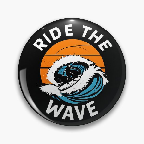 Item preview, Ride the Wave Surfing Adventure Design for Ocean and Surf Lovers designed and sold by Evolved Ape.