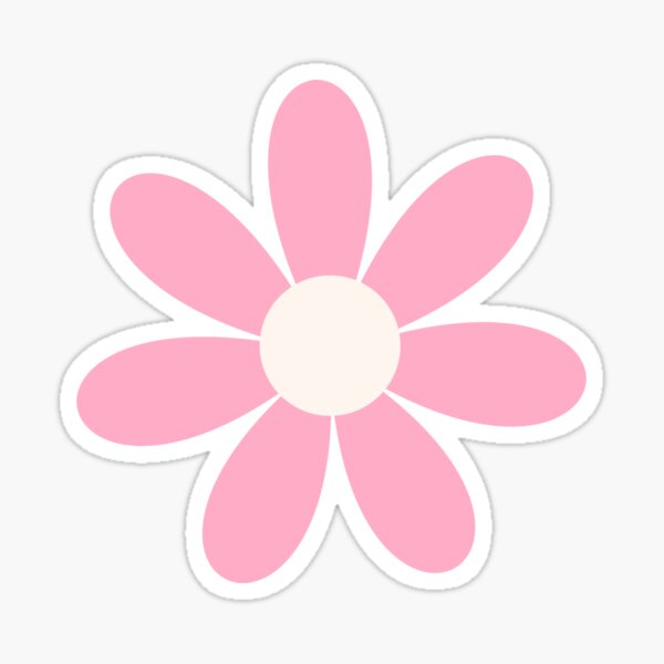 Item preview, Pink Daisy Flower little flat style vector Floral designed and sold by EmeraldeaArt.