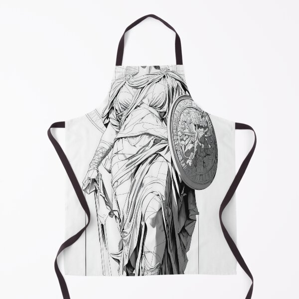 Item preview, Athena Goddess of Wisdom Line Art – Classical Greek Illustration designed and sold by Retrocranio.