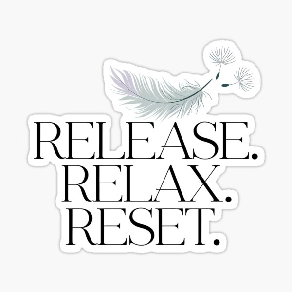 Item preview, Let It Go Release Relax Reset T-Shirt designed and sold by Jirakit789.