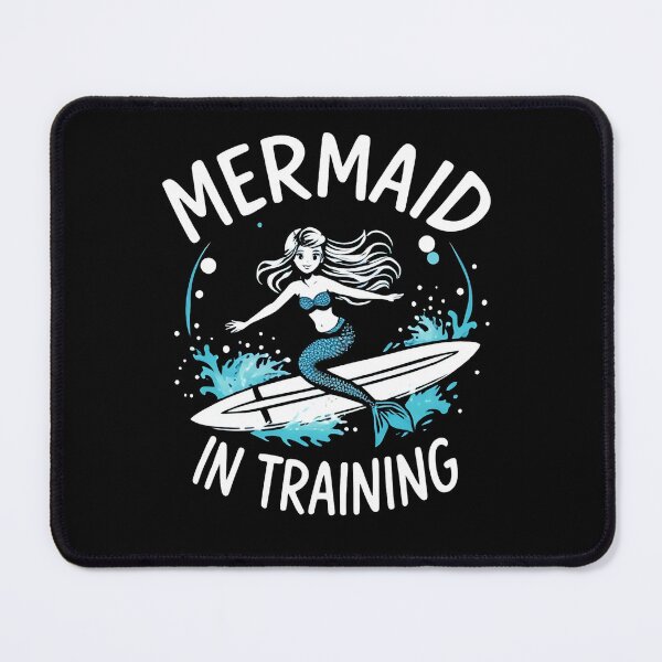 Item preview, Mermaid in Training Whimsical Underwater Art for Ocean Lovers designed and sold by Evolved Ape.