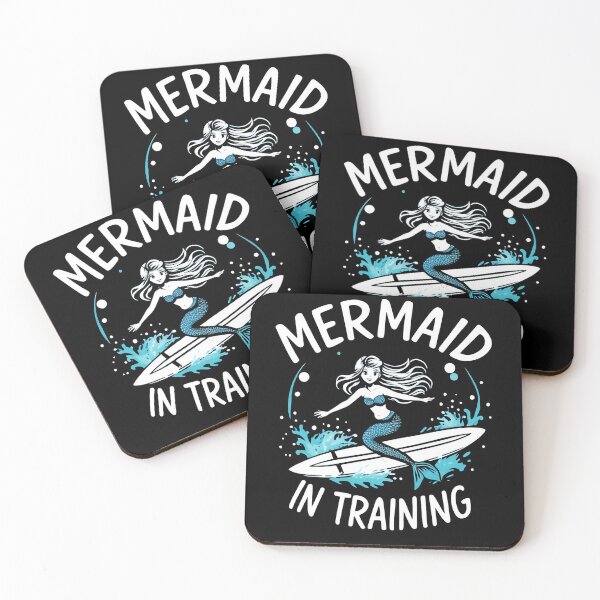 Item preview, Mermaid in Training Whimsical Underwater Art for Ocean Lovers designed and sold by Evolved Ape.