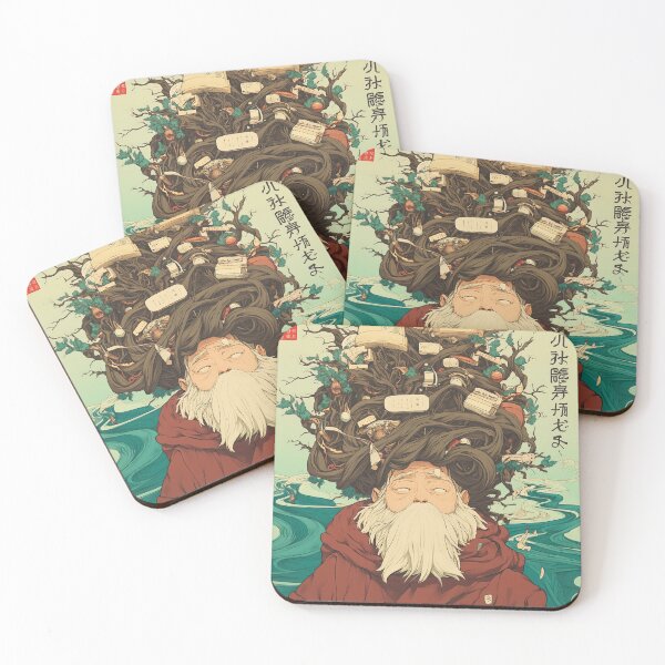 Item preview, Surreal Wise Elder Art – Dreamlike Fantasy Illustration designed and sold by Retrocranio.