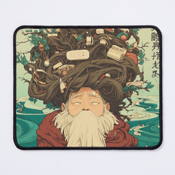 Item preview, Surreal Wise Elder Art – Dreamlike Fantasy Illustration designed and sold by Retrocranio.