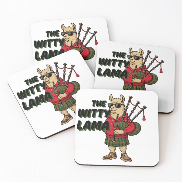 Item preview, The witty Lama with bagpipes designed and sold by The Witty Lama.