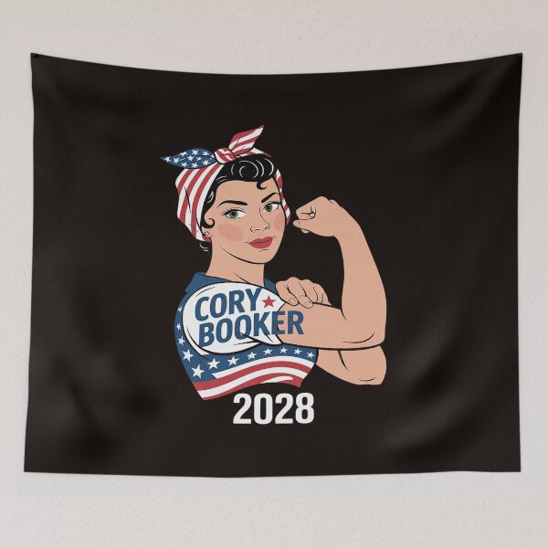 Item preview, Cory Booker Senator Messy Bun American Flag designed and sold by MAKOPOKOShop.