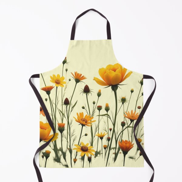 Item preview, Wildflowers and a Yellow Rose to the Right #3 - Butter Cream Background #5011BCR designed and sold by Wildflower Rose.