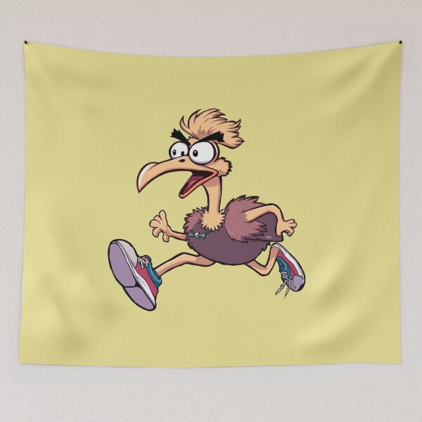 Item preview, Running Ostrich Sticker – Speed and Fun! designed and sold by Babayaa.