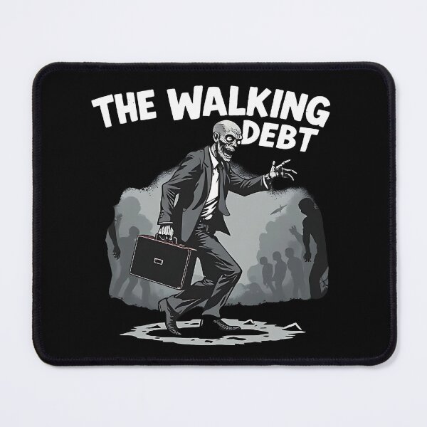 Item preview, Funny Zombie The Walking Debt Parody Design designed and sold by Evolved Ape.