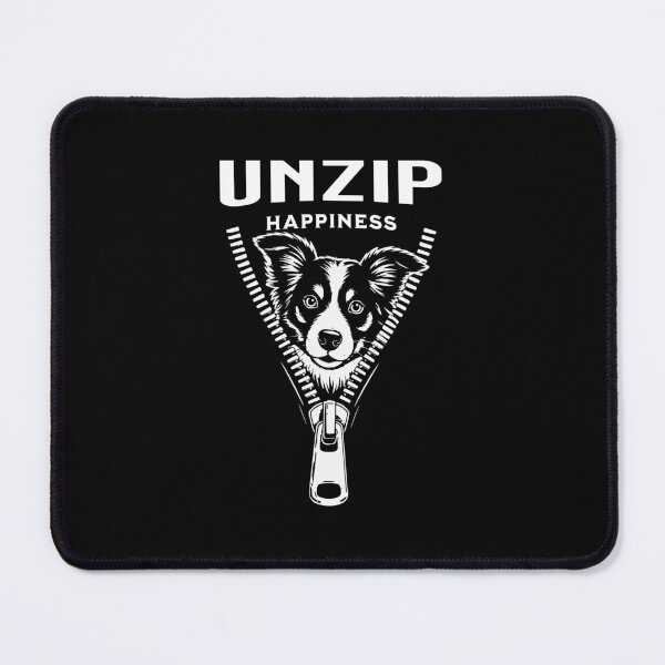 Item preview, Unzip Happiness – Border Collie Dog Peeking Fun Design designed and sold by Fragy72.