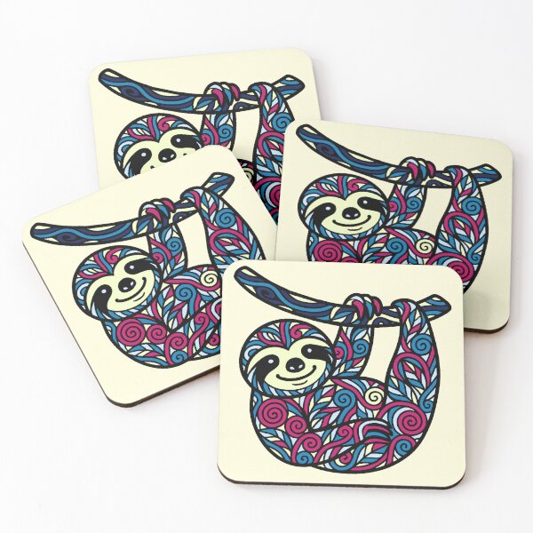 Item preview, Intricate sloth designed and sold by SpectrumShine.