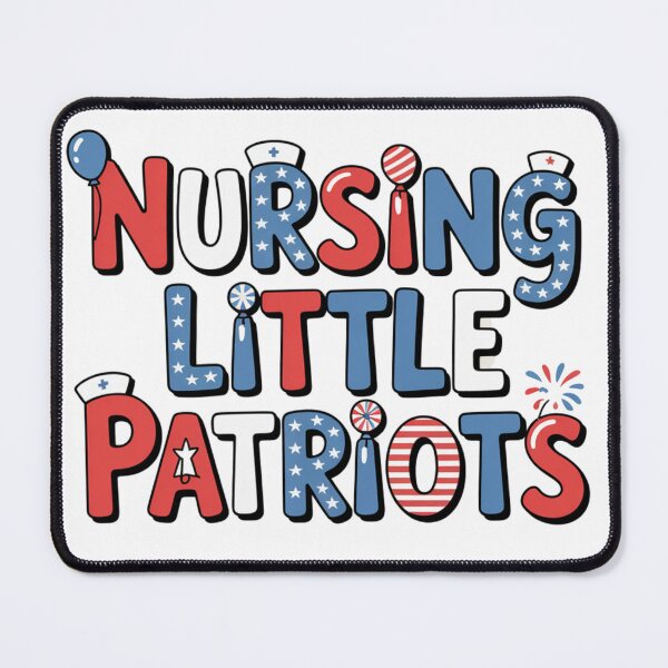 Item preview, Nursing Little Patriots | Cute Patriotic Pediatric Nurse Design designed and sold by Giuggimade.