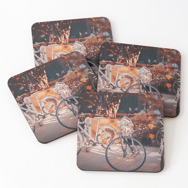 Item preview, Urban Bicycles with Palm Trees - Relaxed City Vibes designed and sold by Droneratravels.