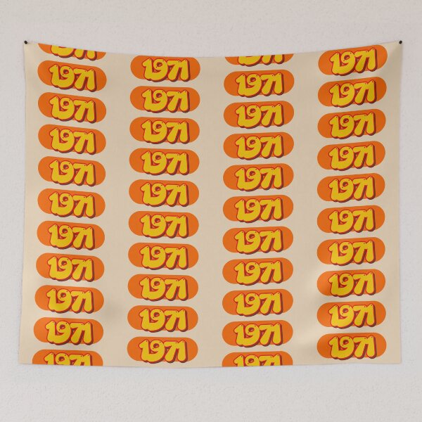 Item preview, Retro 1971 – Pop Art Year in 70s Style designed and sold by Vision Illustrated.