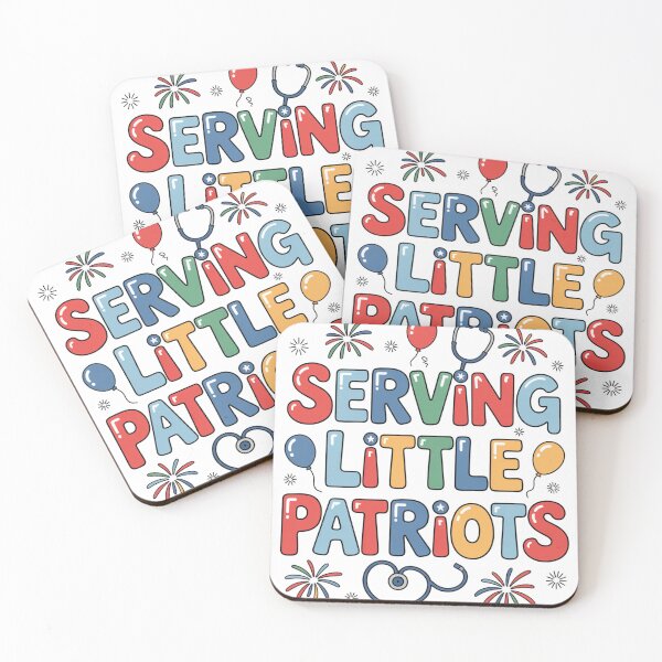 Item preview, Serving Little Patriots | Patriotic Pediatric Nurse Design designed and sold by Giuggimade.