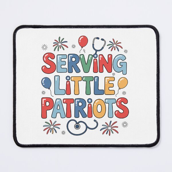 Item preview, Serving Little Patriots | Patriotic Pediatric Nurse Design designed and sold by Giuggimade.