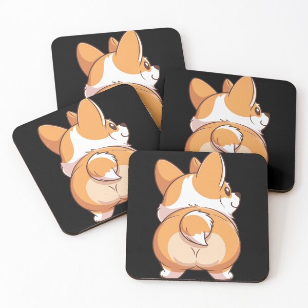 Item preview, Cute Corgi Butt with Heart Shape | Kawaii Cartoon Dog Sticker designed and sold by Shop9999.