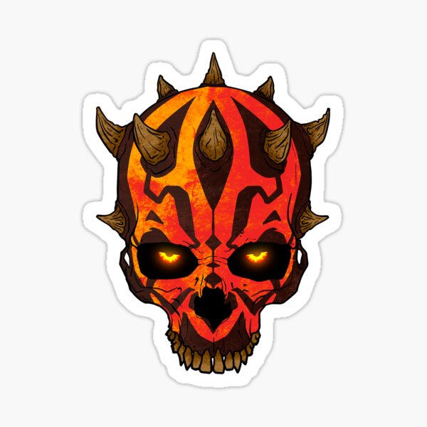 Item preview, SKULL DARTH MAUL STAR WARS designed and sold by Skull Shaman.