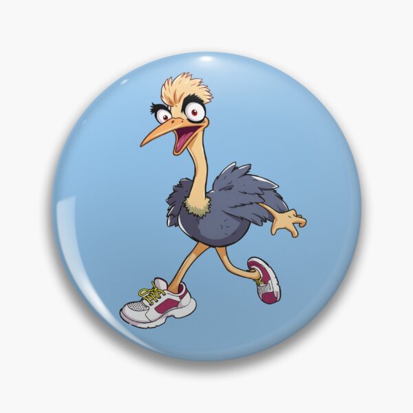 Item preview, Handsome Ostrich Sticker designed and sold by Babayaa.
