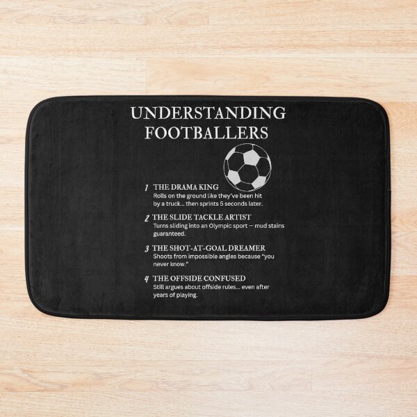 Item preview, Understanding Footballers – Funny Soccer Player Humor – Black designed and sold by PsyFlow35.