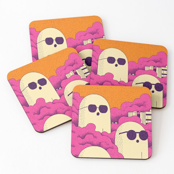 Item preview, Cool Ghosts in the City – Retro Pop Art Spooky Design designed and sold by Retrocranio.