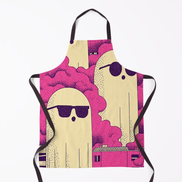 Item preview, Cool Ghosts in the City – Retro Pop Art Spooky Design designed and sold by Retrocranio.