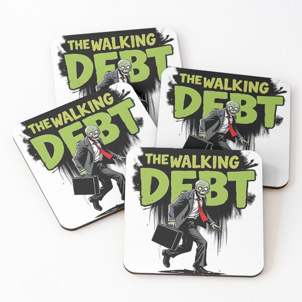 Item preview, Funny Zombie The Walking Debt Parody Design designed and sold by Evolved Ape.