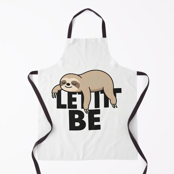 Item preview, Cute Sloth Sleeping on Let It Be Quote Art designed and sold by Amr Siam.
