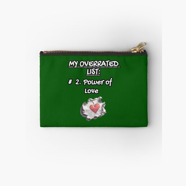 Item preview, My Overrated List: #2. Power of Love| Minimalist Satire Design designed and sold by PunArtistry.