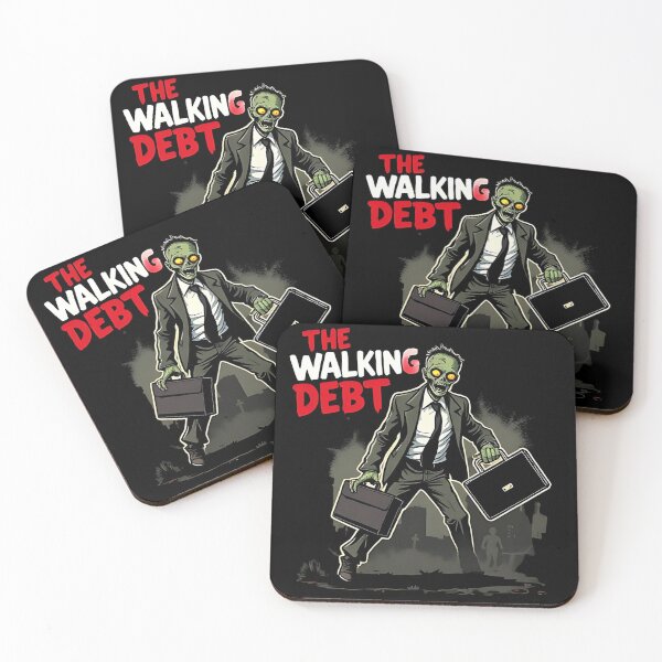 Item preview, Funny Zombie The Walking Debt Parody Design designed and sold by Evolved Ape.
