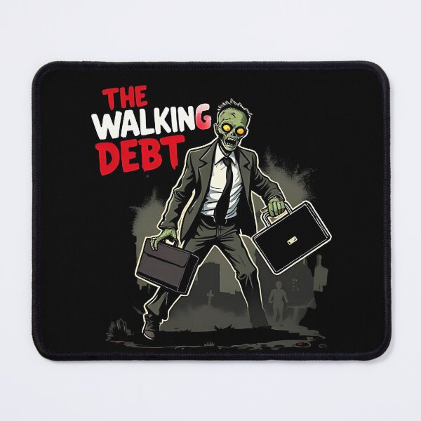 Item preview, Funny Zombie The Walking Debt Parody Design designed and sold by Evolved Ape.